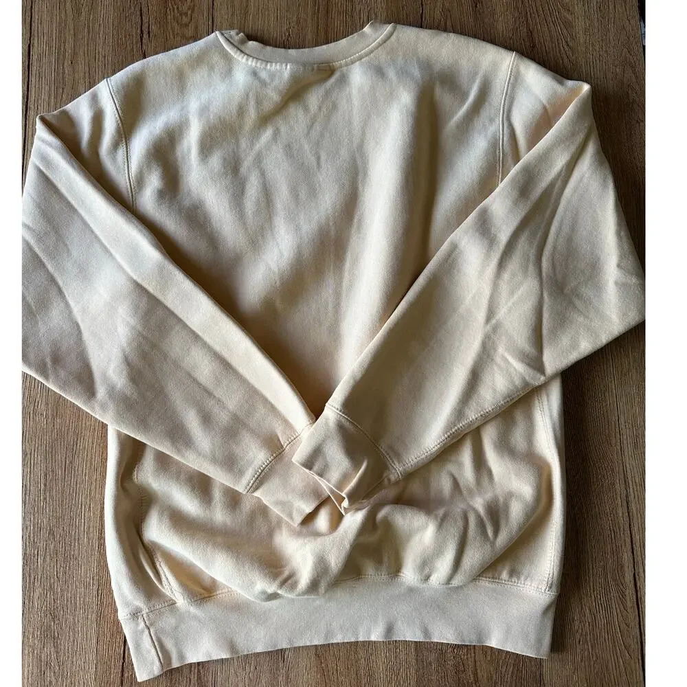 MV Sports Light Oversized Yellow Mizzou Crewneck Sweatshirt Size Small